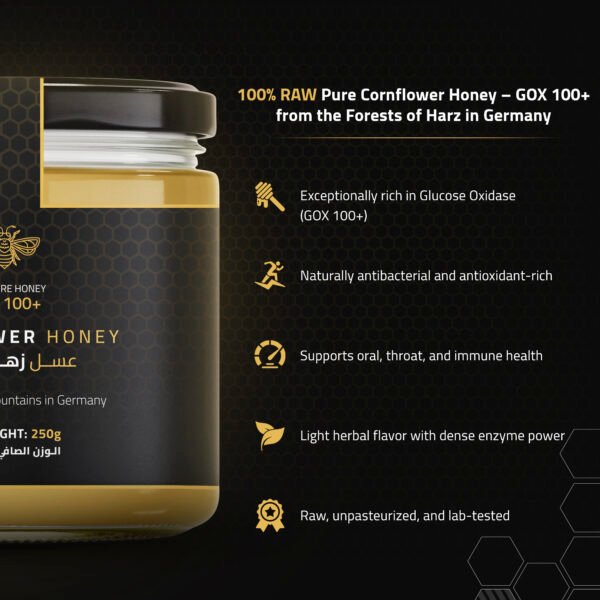 CORNFLOWER HONEY GOX100+ 250g - Image 3