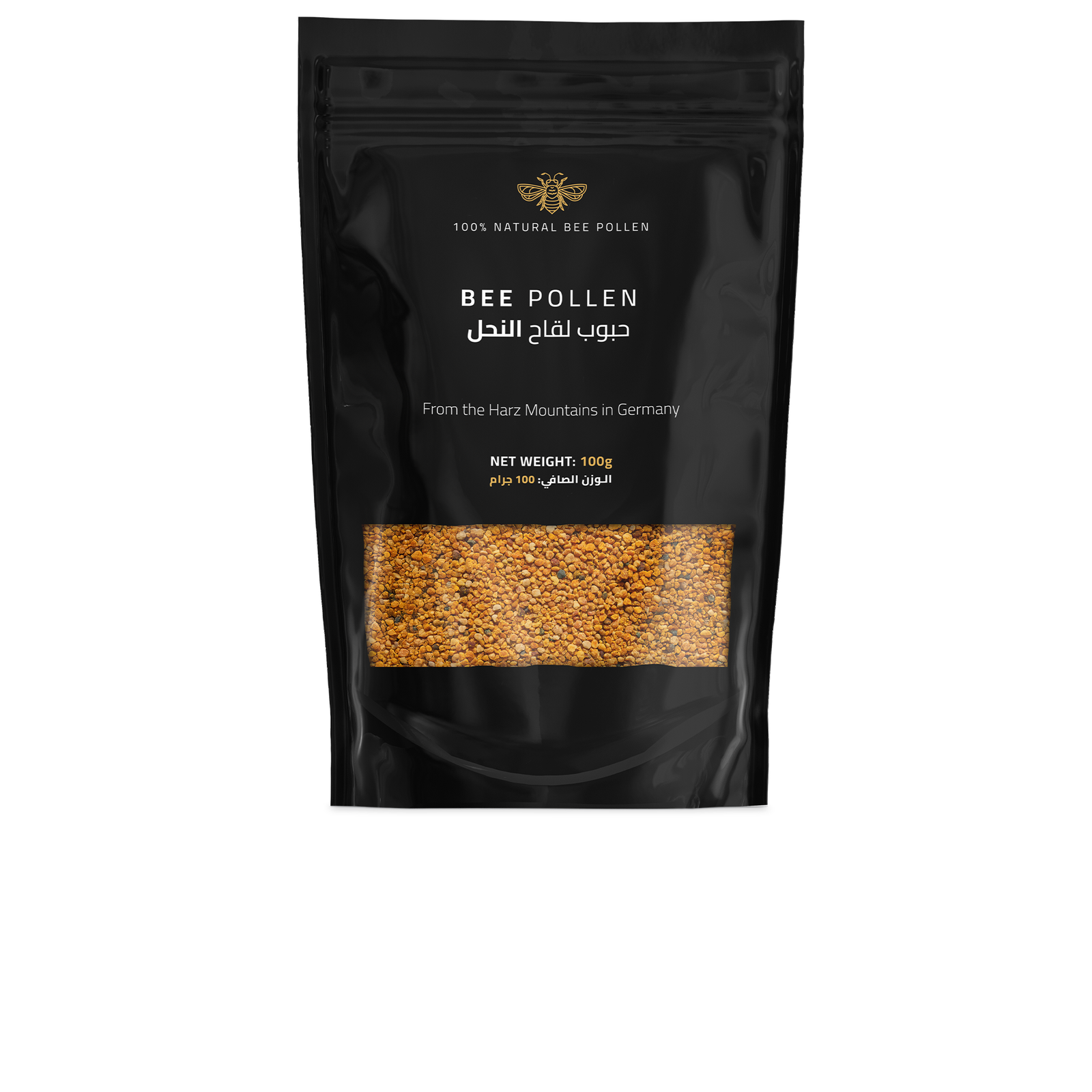 DW Power Bee Pollen – 100% Natural Raw Bee Pollen from German Wildflowers, 100g