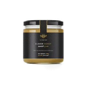 DW Power Clover Honey – Light Golden Raw Honey from Germany, 250g Jar
