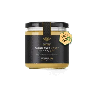DW Power Cornflower Honey – Light Golden Raw Honey from Germany, 250g Jar