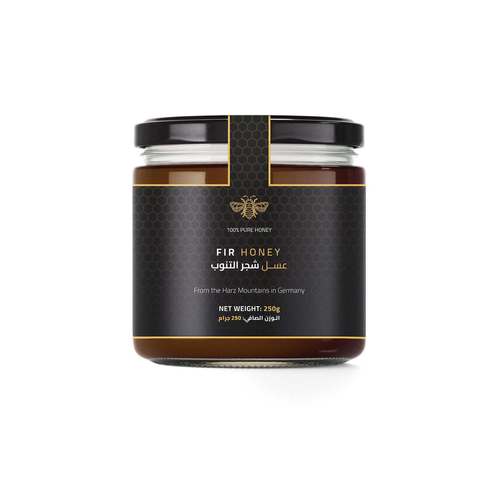 DW Power Fir Honey – Premium Dark Forest Honey from Germany, 250g Jar