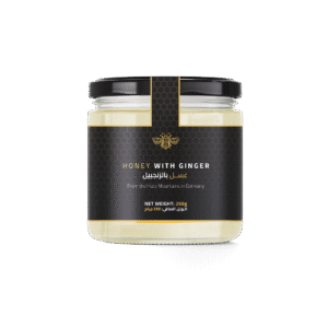 Honey with Ginger 250g by DW Power – premium natural honey blend from Harz Mountains, Germany