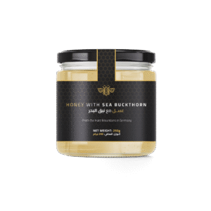 Honey with Sea Buckthorn 250g by DW Power – premium natural honey blend from Harz Mountains, Germany