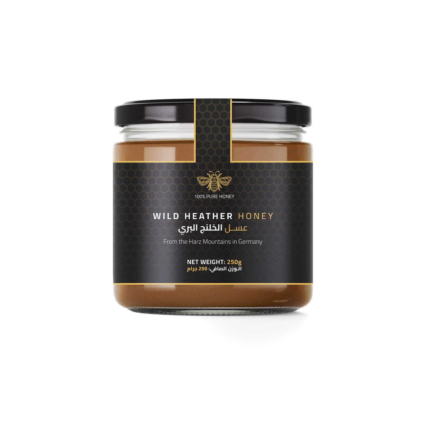 Wild Heather Honey 250g by DW Power – premium natural honey from Harz Mountains, Germany