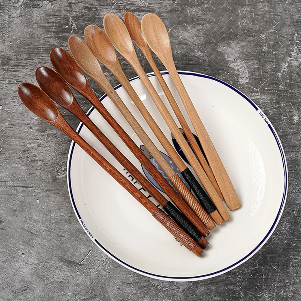 Wooden Honey & Coffee Stirring Spoons Set
