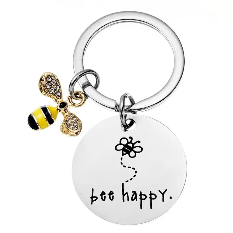 Personalized Honey Bee Keychain - Image 4