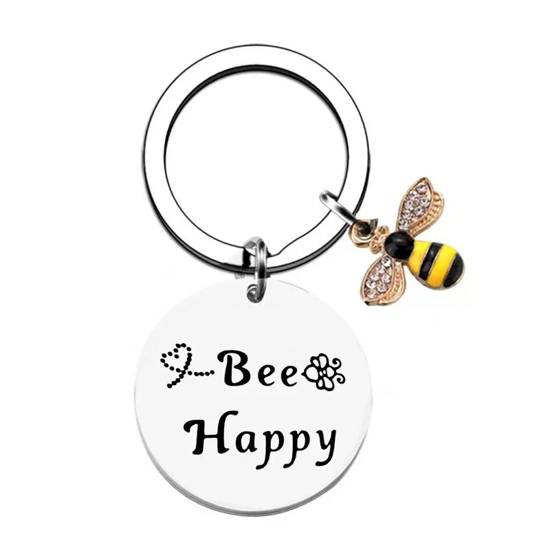 Personalized Honey Bee Keychain - Image 2